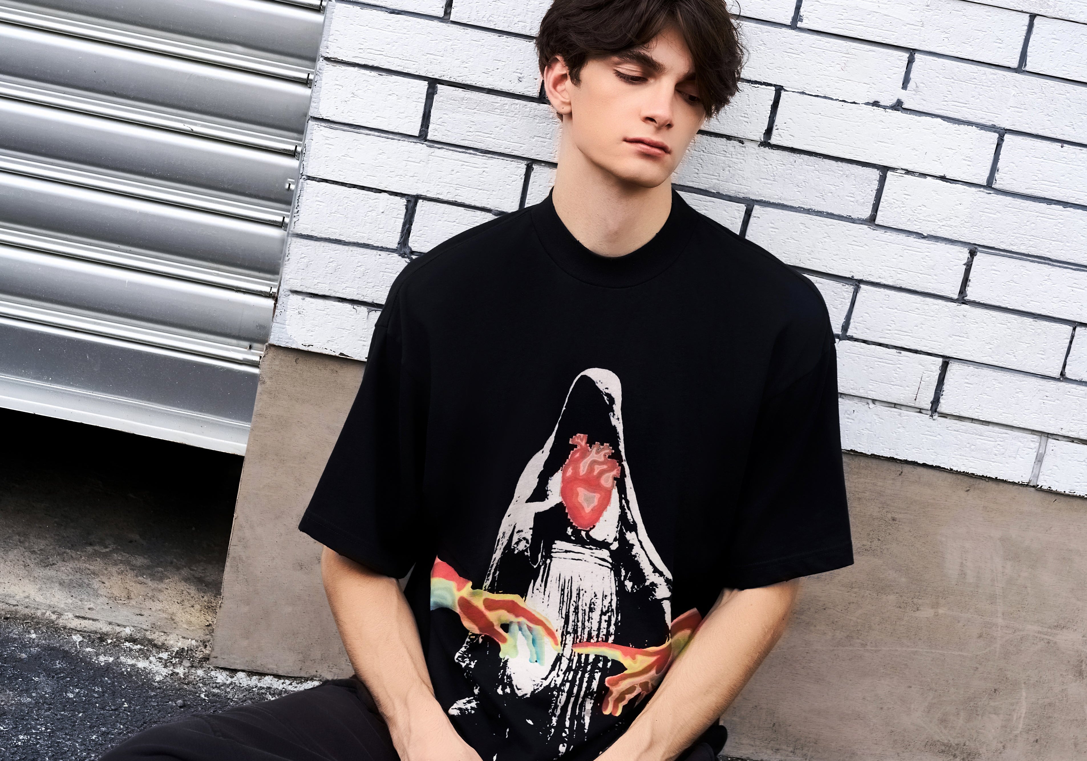 Rockin' the Streets with the snakepit Flame Tee
