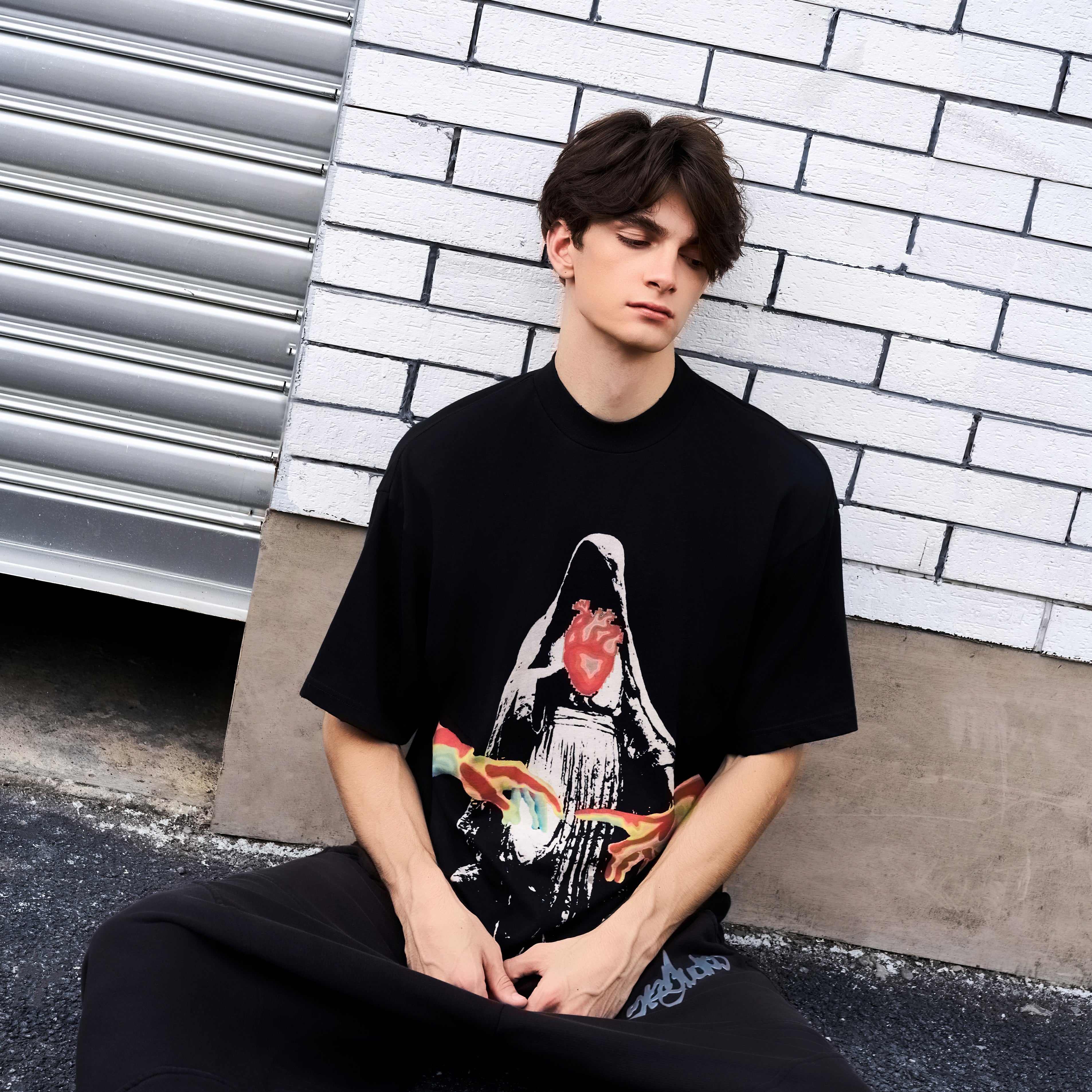 Rockin' the Streets with the snakepit Flame Tee