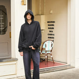 Men's Oversized Potassium Spray Black Sweatpants