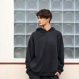 Men's Oversize Vintage black side pocket hoodie