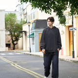 Men's Oversized Potassium Spray Black Sweatpants