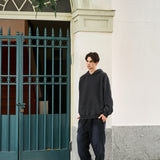 Men's Oversized Potassium Spray Black Sweatpants