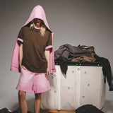 Brown Oversized T - Shirt