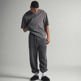 Oversized Vintage Grey Cotton T-shirt