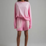 SUN FADED PINK LS TEE