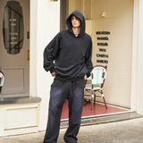 Men's Oversized Potassium Spray Black Sweatpants